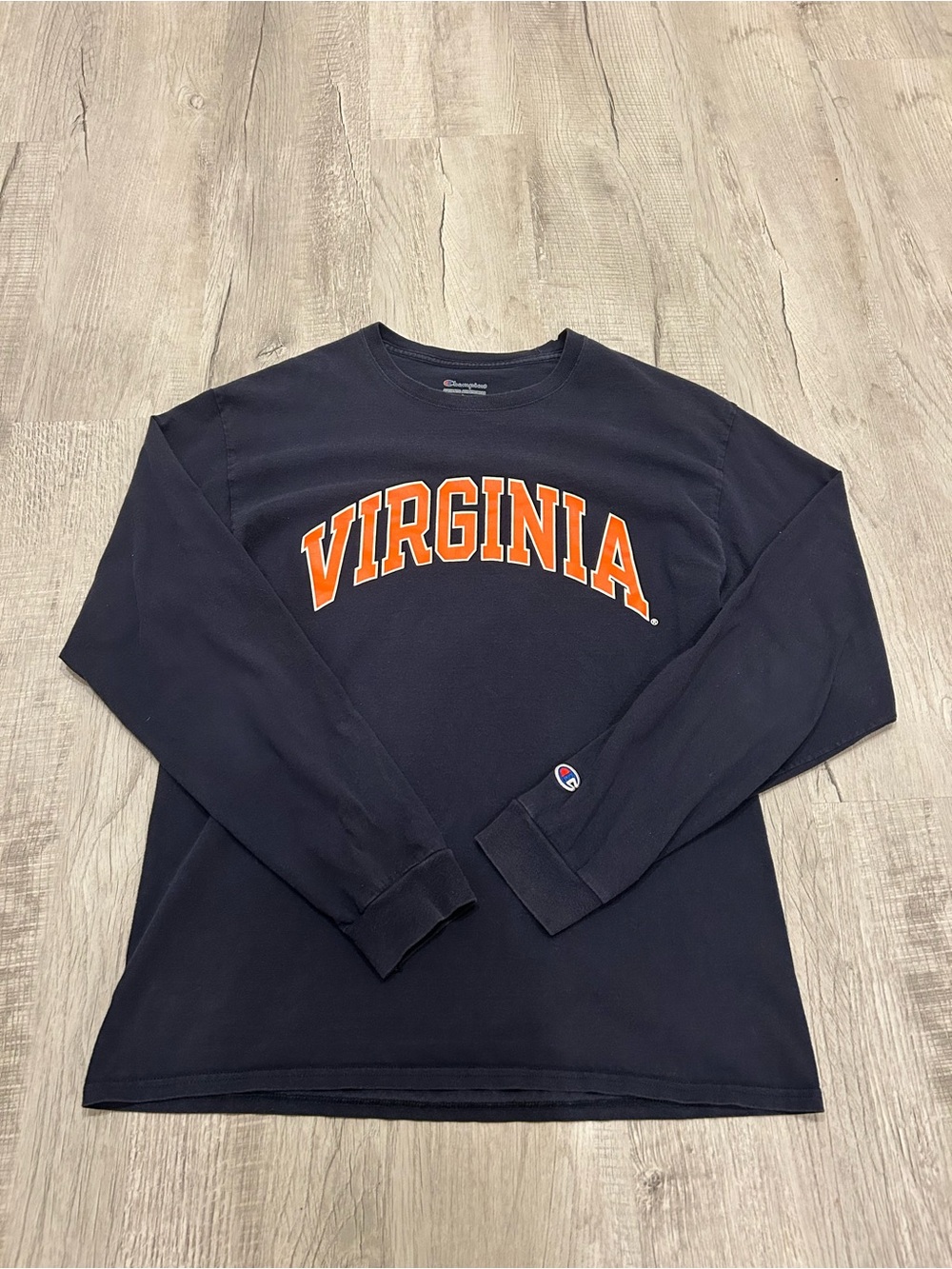 University of Virginia Champion Long-Sleeve Crewneck Shirt